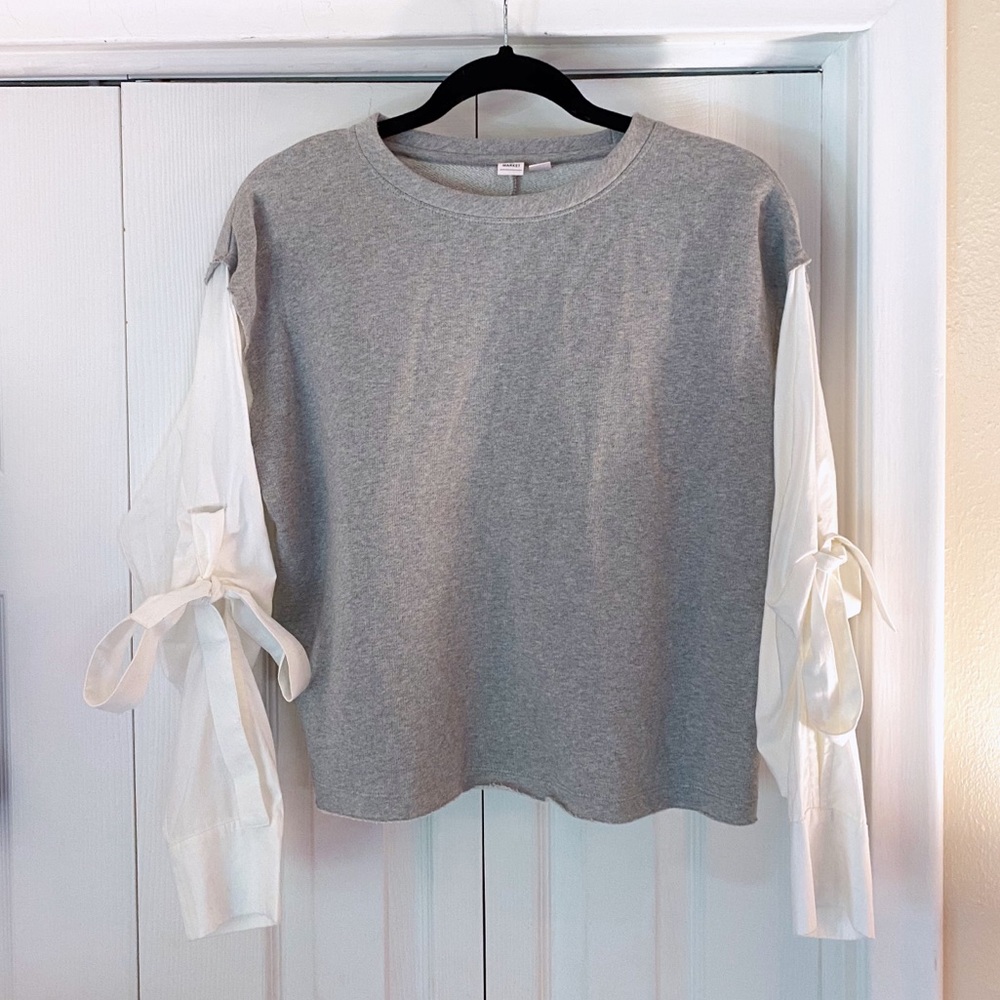 NWOT Melrose & Market Crop Sweatshirt Blouse